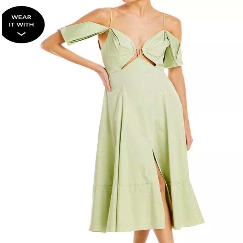 NWT Cult Gaia Sz 4 Jade Dina Midi Dress